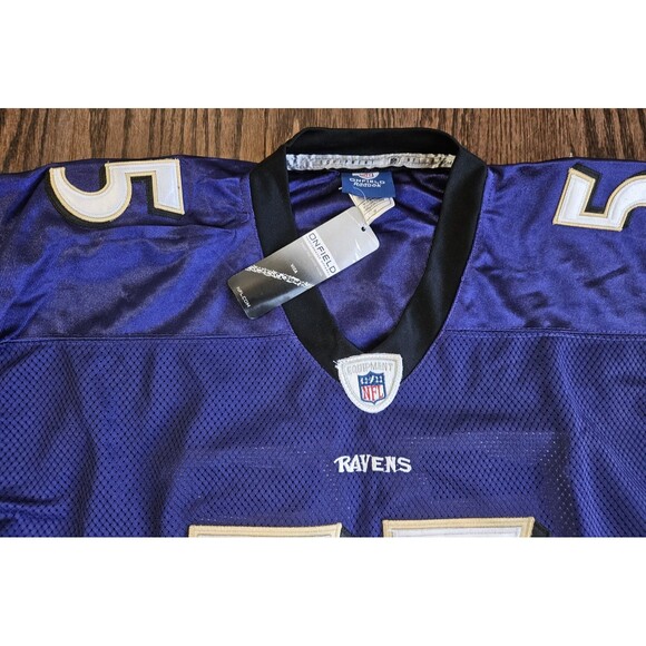 Terrell Suggs #55 Baltimore Ravens Reebok On Field Jersey Purple Size 52 NWT - Picture 6 of 13